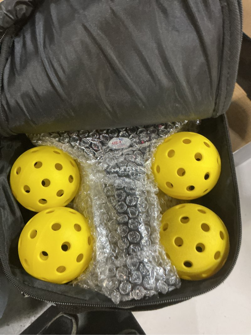 Condition photo showing Good Condition for pickleball paddles, usapa approved fiberglass surface pickleball set with pickleball rackets, pickleball paddles set ?for men women black*2