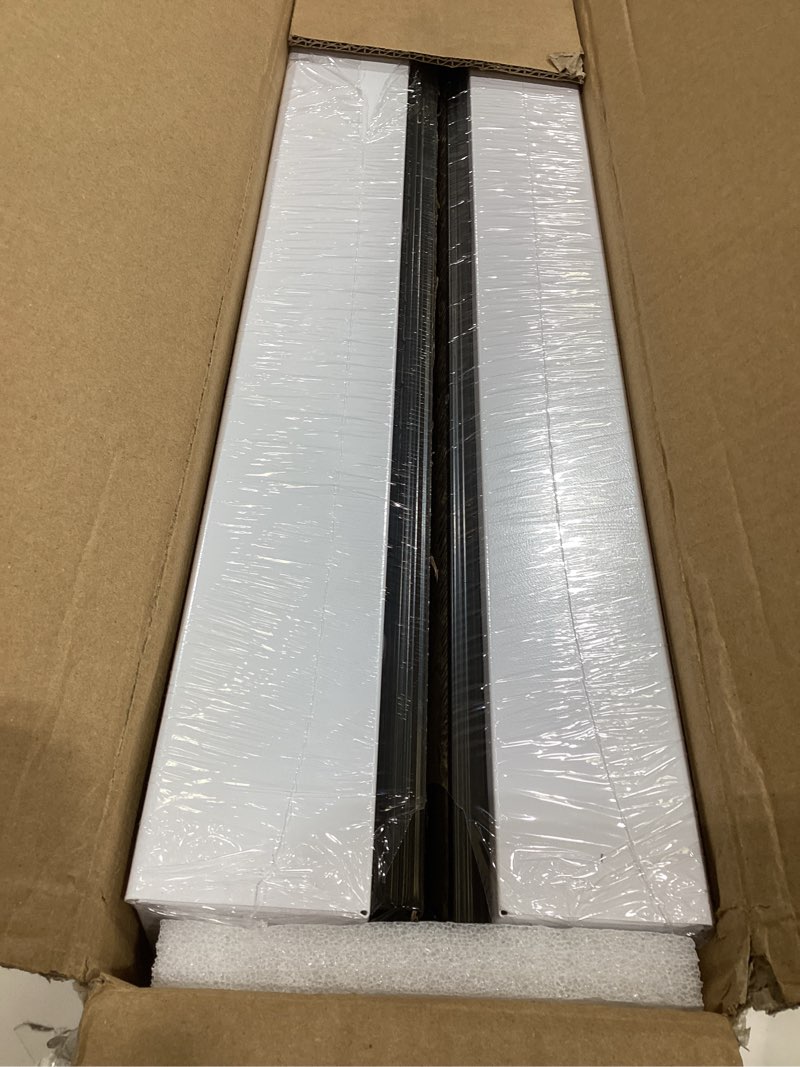 Condition photo showing New/Like New for 2 Pack Pull Out Cabinet Organizer 22" Deep,Full Extension 3 Slide Rails Slide Out Drawers With Raising Pad for Framed Cabinets,Expandable Width (12.3"-20.5"),No Drill Roll Out shelf,White White 22"D x 12.3"-20.5"W(2Pack)
