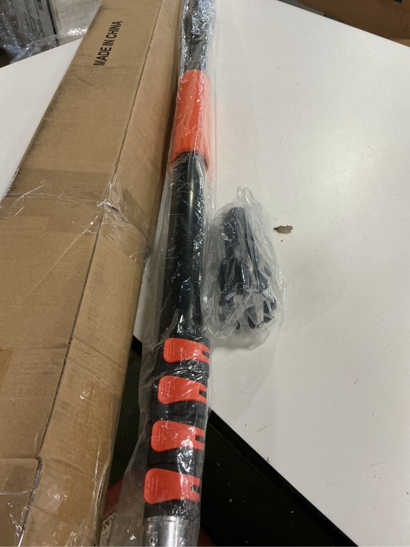 Condition photo showing Good Condition for Buyplus 25FT Reach Light Bulb Changer for High Ceilings with 5-19FT Telescopic Extension Pole, Easy Flip-Tab Lock Bulb Changing Pole Extension with Basket and Suction Cup for Recessed Lights