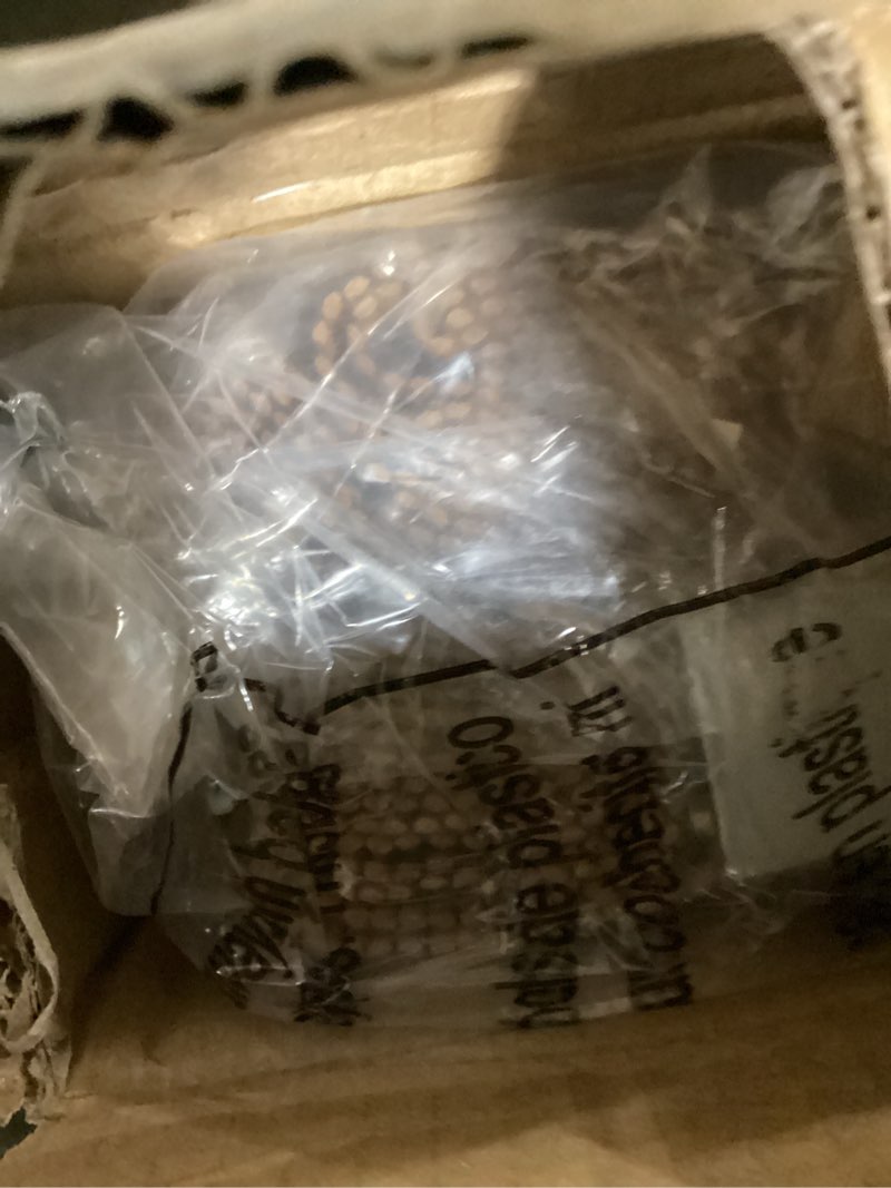 Condition photo showing New/Like New for lazblinds no drill cordless bamboo roman shades, light filtering blinds for indoor windows, roll up bamboo blinds for home, 20" w x 64" h, star-brown star-brown 20"w x 64"h