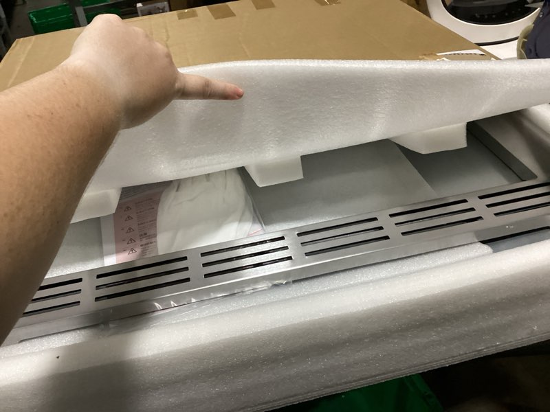 Condition photo showing New/Like New for nn-tk932ss 30-inch trim kit for use with panasonic microwave ovens, for 2.2 cubic feet microwave oven, built-in stainless steel 30" microwave trim kit