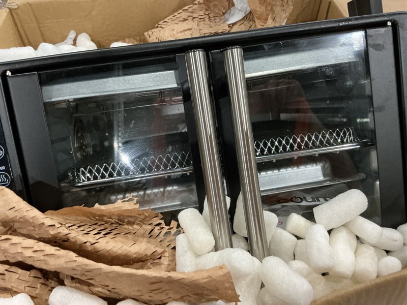 Condition photo showing Good Condition for gourmia 25 qt digital french door air fryer toaster oven  black