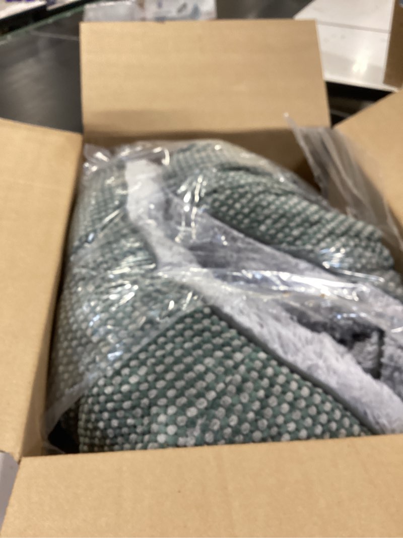 Condition photo showing Good Condition for invenho medium dog beds for medium dogs washable, rectangle dog bed medium size dog, orthopedic dog bed, warming soft calming sleeping puppy bed durable pet bed with anti-slip bottom m(30"x24"x9") m (30"x24"x9") grey