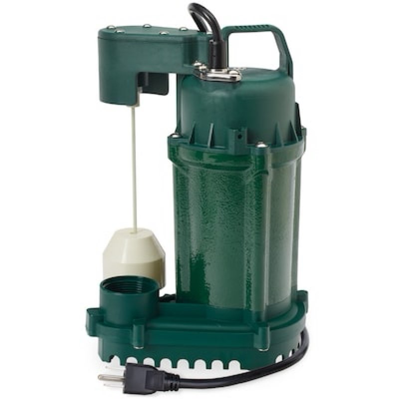 zoeller 1/2-hp 115 -volt 60-gallon cast iron submersible sump pump