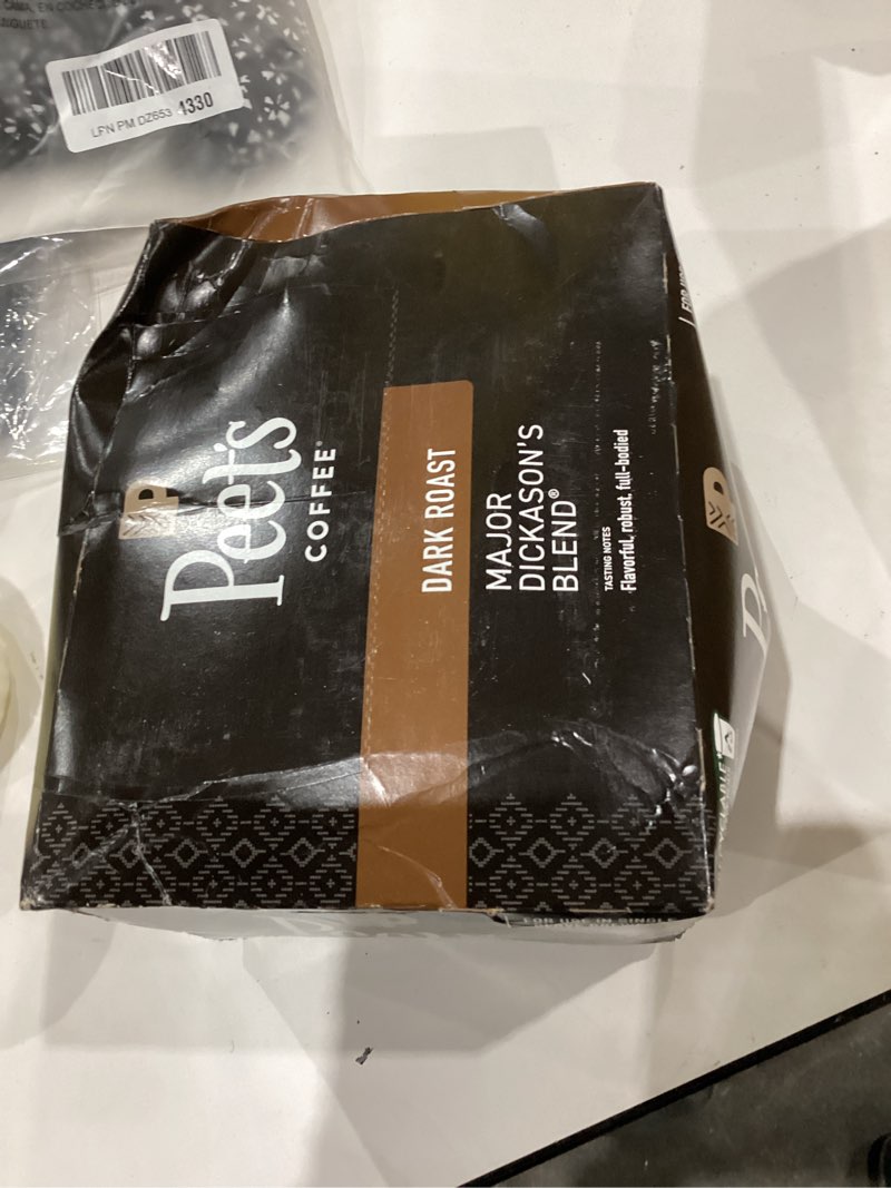 Condition photo showing New/Like New for Peet's Coffee, Dark Roast Keurig K-Cup Pods - Major Dickason's Blend 32 Count (1 Box of 32 K-Cup Pods) Major Dickason's Blend 32 Count (Pack of 1)