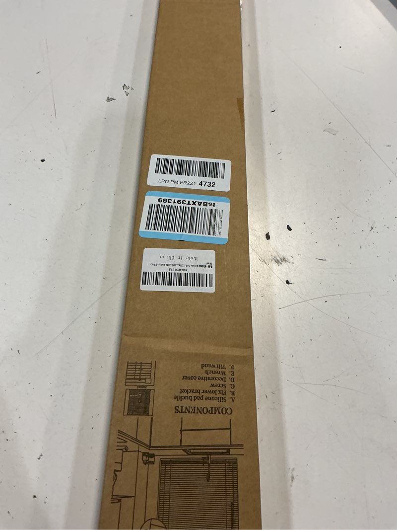 Condition photo showing New/Like New for myshade no-drill cordless horizontal mini blinds – 35" w x 48" h tool-free inside mount window blinds with 1" vinyl slats, light filtering & privacy, child & pet safe, gray cordless-gray 35" w x 48" h