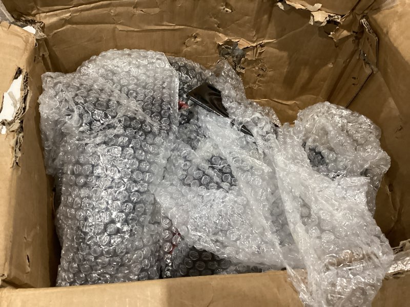 Condition photo showing Good Condition for 8 inch outdoor heavy duty casters wheels set of 4, sturdy large rubber casters with brake 2200 lbs, industrial grade plate swivel castors with knobby tread for dollies, cart, machine