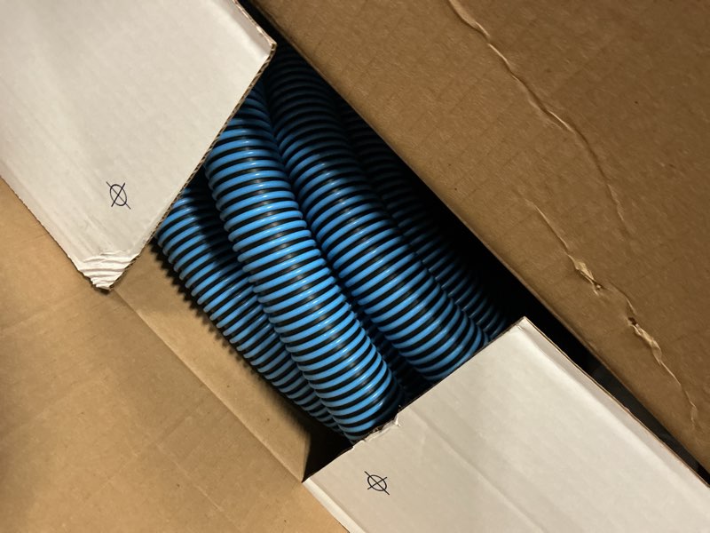 Condition photo showing Good Condition for poolmaster manual pool vacuum hose, 40 ft x 1-1/2” for inground & above ground pools, not for automatic cleaners, kink-free, heavy duty pool cleaner hose with swivel cuff – made in usa