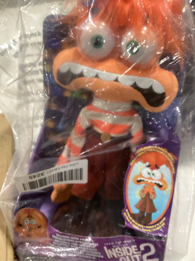 Condition photo showing Good Condition for Inside Out 2 Shaking With Anxiety Feature Plush, Kids Toys for Ages 3 Up by Just Play