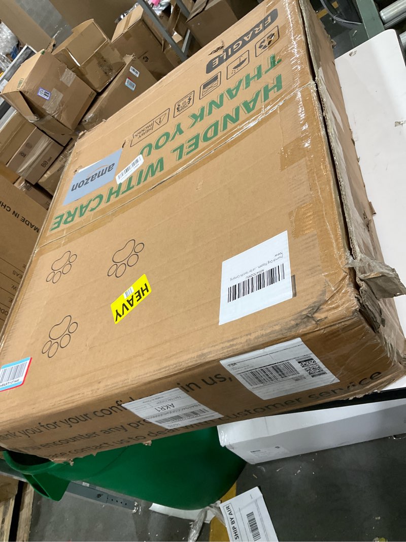 Condition photo showing As Is for Dog Playpen, 32inch 10 Panels Outdoor Dog Fence Indoor Dog Pen Anti-Rust Pet Puppy Pen Dog Exercise Pen with Lock for Medium Small Dogs, Portable Pet Fence for Yard RV Camping 10 Panels 26"W x 32"H