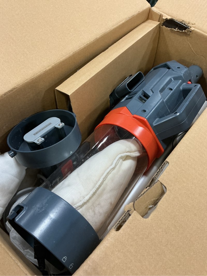 Condition photo showing As Is for cordless heavy duty pool vacuum-true powerful suction 18.9gpm, 60m run-time, 25âµm ultra fine mesh filter, handheld rechargeable hot tub cleaner with poles for above ground&inground pool gray
