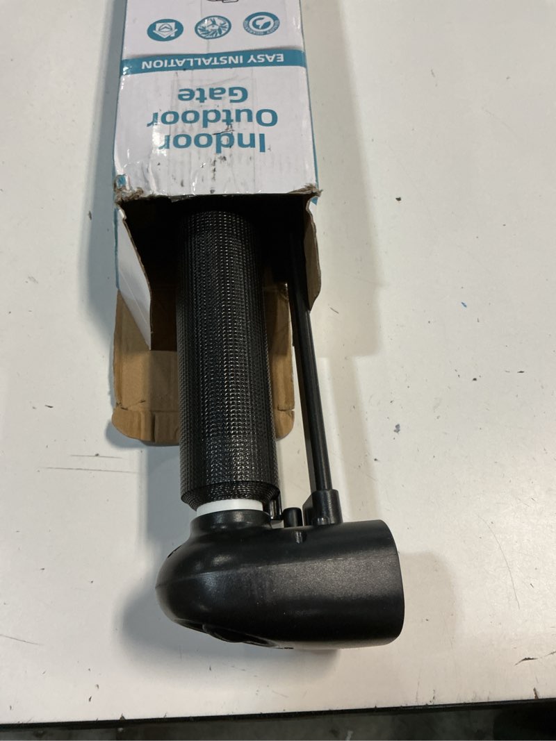 Condition photo showing Good Condition for probebi Retractable Baby, Child & Dog Gates for Stairs, Extends to 54" Wide 34" Tall, Use for Outdoor, Indoor, Hallways, Doorways, Deck, Porch, Black