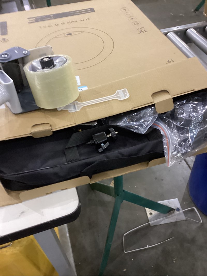 Condition photo showing Good Condition for 19 inch LED Ring Light LCD Display Touch Screen with Tripod Stand Dimmable Makeup Selfie Ring Light for Studio Portrait YouTube Vlog Video Shooting with Carrying Bag and Remote Controller, CRI>90