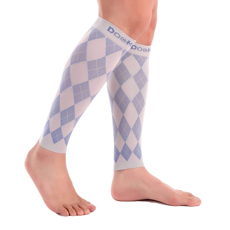 doc miller calf compression sleeve – footless socks for women & men, 20-30mmhg, shin splint & leg cr