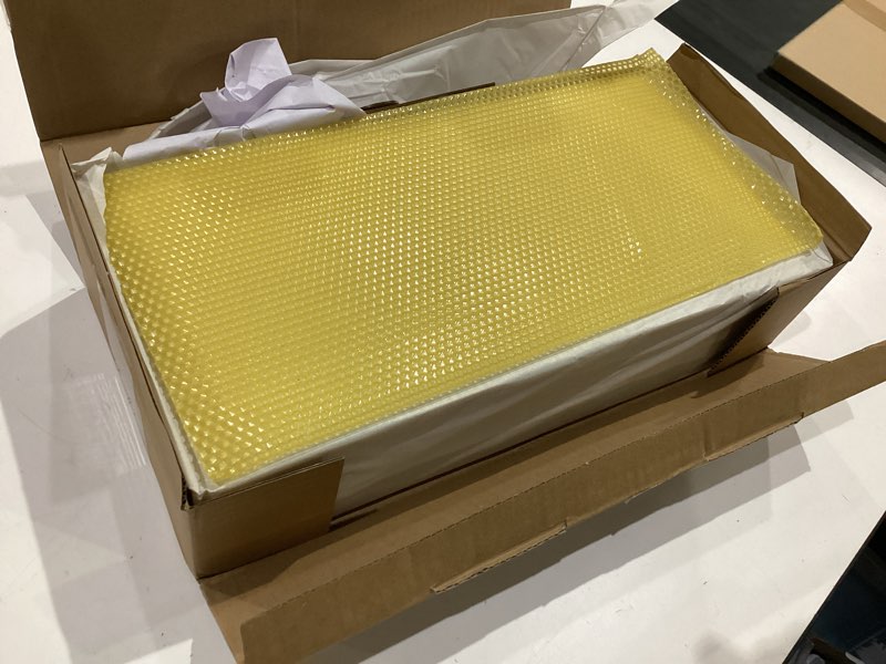 Condition photo showing Good Condition for 30pcs beeswax sheets, bee hive foundation sheets, beehive wax foundation sheets, beeswax honeycomb sheets for beekeeping candle making
