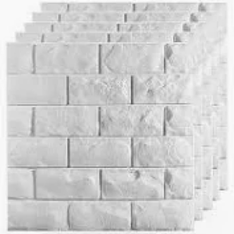 20PCS 3D Wall Panels Peel and Stick Foam, Self-Adhesive Decorative 3D Brick Wallpaper Wall Covering,