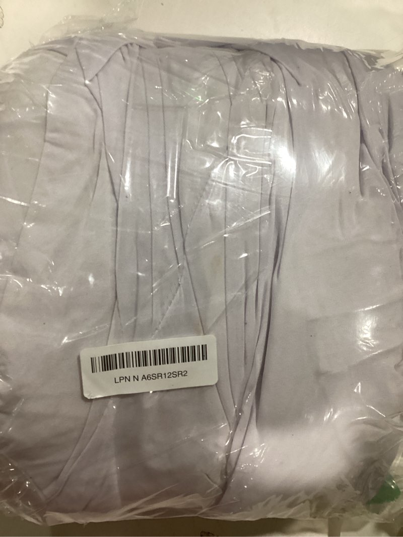 Condition photo showing As Is for LIUJIAYI 50 Pcs OFF WHITE Stretch Chair Covers - Premium Polyester Spandex Slipcovers for Wedding, Party