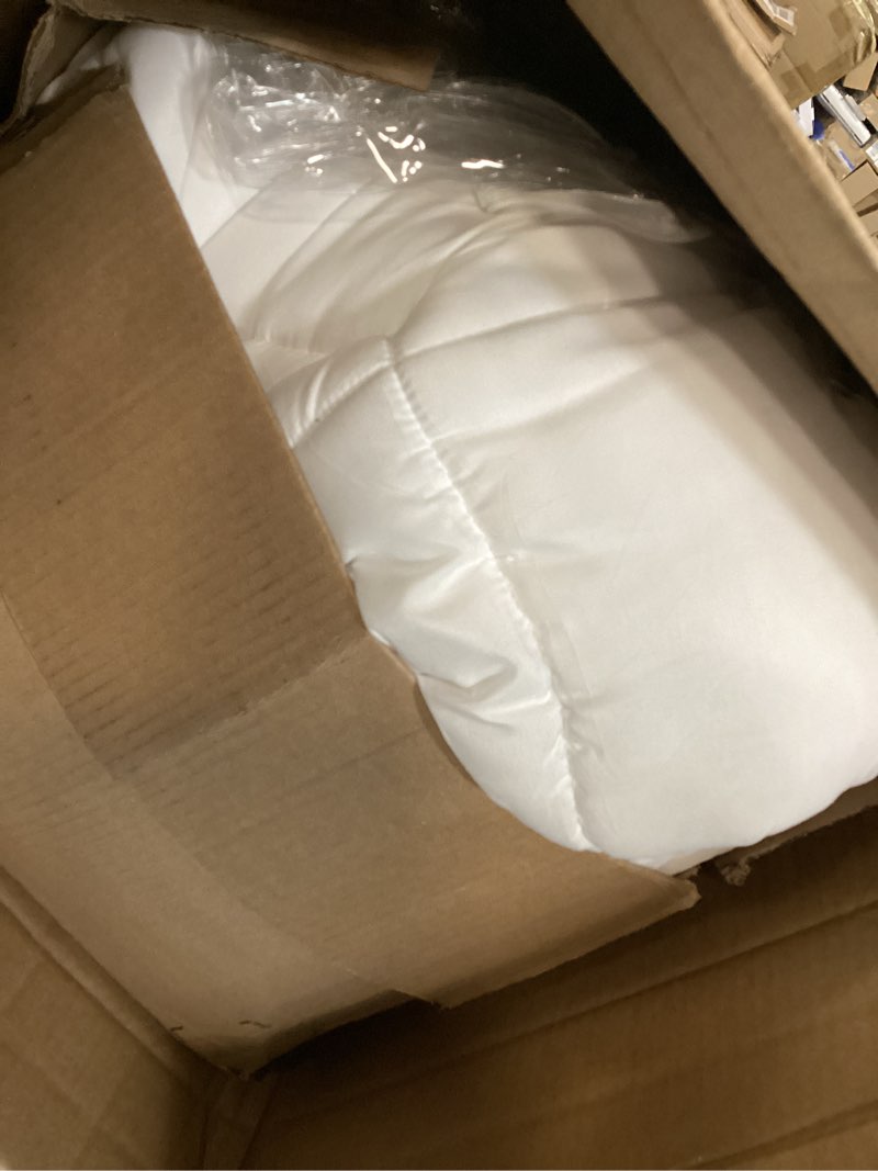 Condition photo showing As Is for niagara sleep solution ultra soft king size mattress topper - viscose made from bamboo pillow top mattress pad for back pain relief - naturally cooling for hot sleepers, green king 1 green