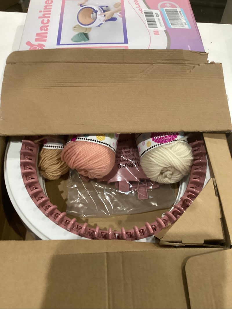 Condition photo showing Good Condition for BZVV SENTRO Knitting Machine, 48 Needles Smart Knitting Crochet Machine with Row Counter for Adults and Beginners, Weaving Loom Machine Kit for Christmas New Year Gifts (Pink) Pink - 48 Needles (NEW GIFT BOX)