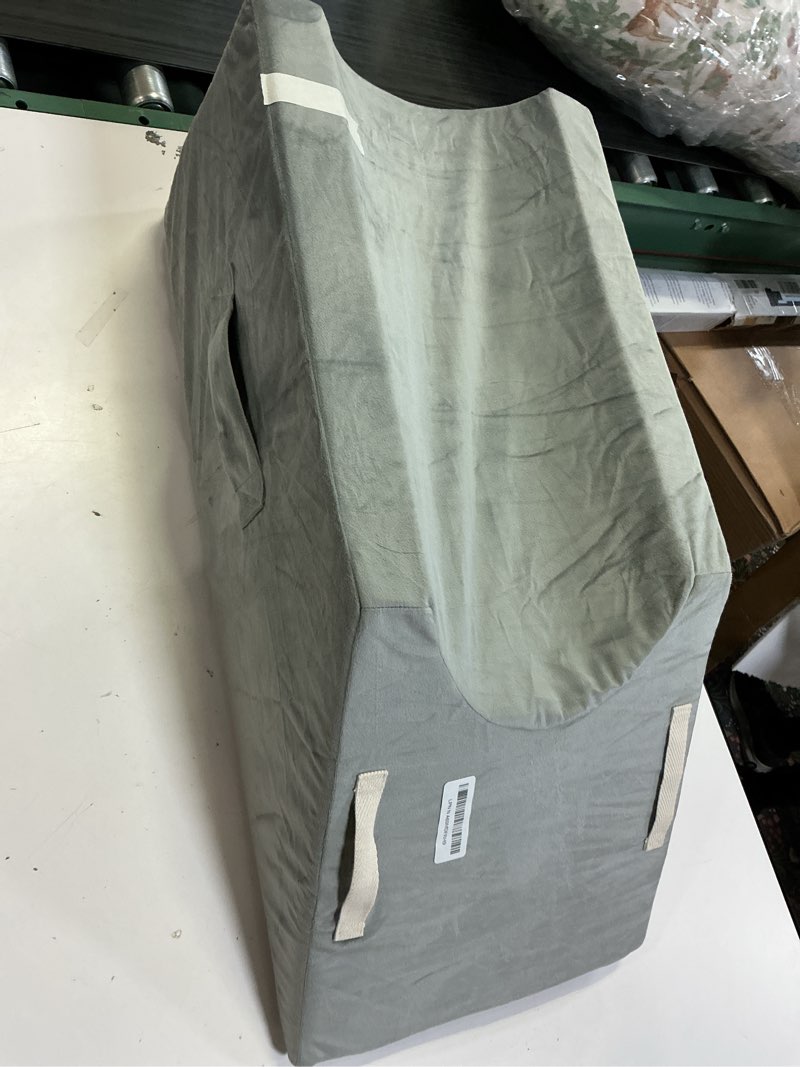 Condition photo showing Good Condition for LightEase Memory Foam Leg Support and Elevation Pillow w/Dual Handles for Surgery, Injury, or Rest single leg