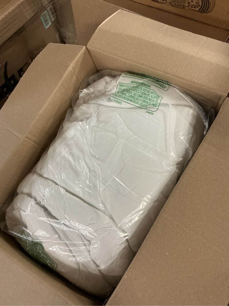 Condition photo showing As Is for bedsure white comforter queen - bed in a bag queen size bedding 7 pieces, gentlesoft™ marshmallow comforter set, all season down alternative comforter with sheets, pillowcases & shams 03 - white queen