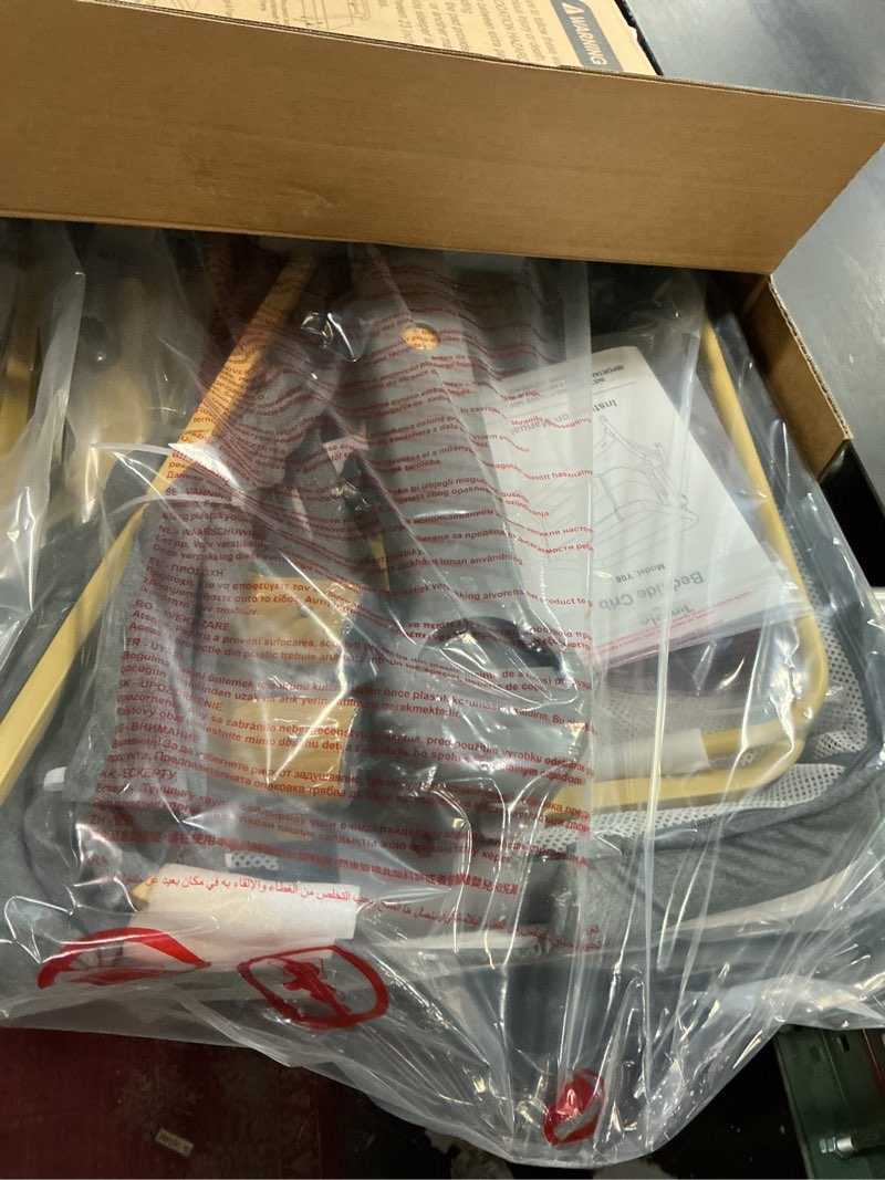 Condition photo showing New/Like New for 3 in 1 Baby Bassinet, Bedside Bassinet for Baby, Rocking Bassinet with Comfy Mattress and Wheels, 6 Height Adjustable Easy Folding Portable Bedside Crib for Newborn