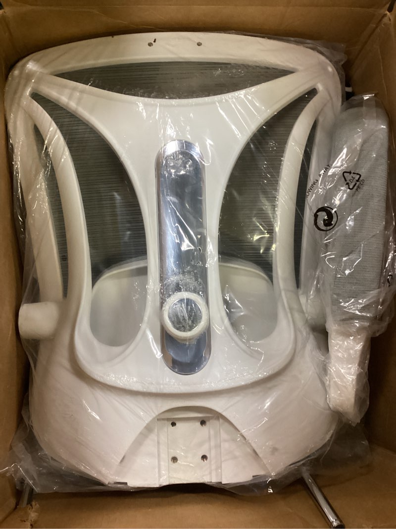 Condition photo showing Good Condition for Ergonomic Office Chair with Footrest - Adjustable Lumbar Support & Headrest, 90-160° Reclining Mesh Back Computer Chair - Home Office/Gaming, 350lbs Capacity (SGS Certified) Light Grey Modern