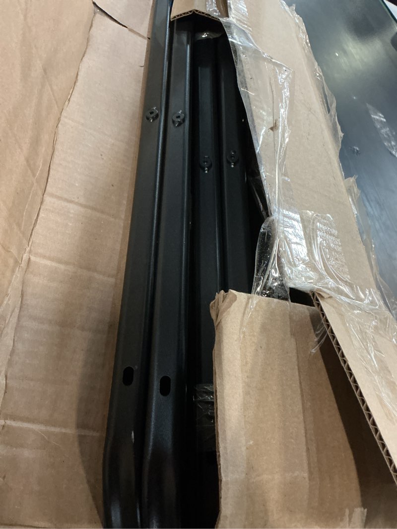 Condition photo showing As Is for Zinus Rumi 14in Queen Metal Bed Frame, Quick Assembly SmartBase® Mattress Foundation, Heavy Duty Sturdy Steel with No Box Spring Needed, Eco-Friendly Packaging, Black Black Queen Basic Assembly