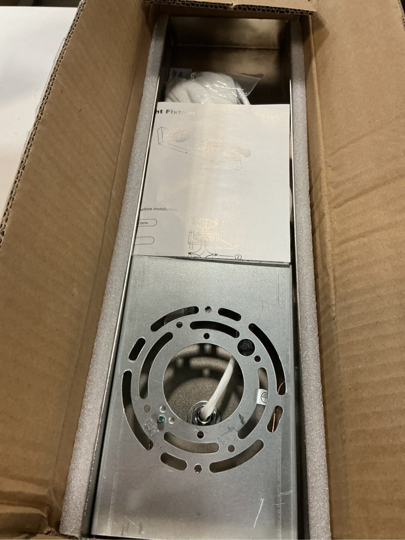 Condition photo showing Good Condition for torondo 360° rotate led bathroom vanity light fixtures, acrylic vanity lights for bathroom, modern wall lighting fixtures over mirror living, brushed nickel, natural white, 3-light, 17-inch brushed nickel, natural white 3-light, 17-inch
