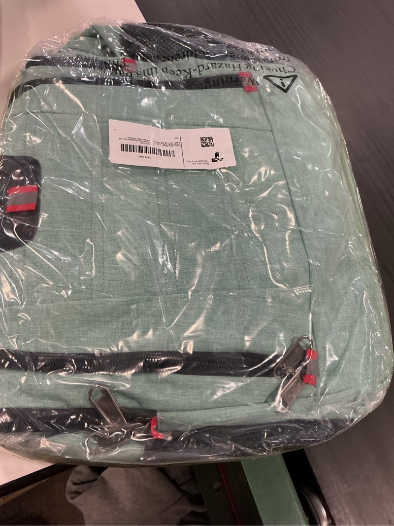 Condition photo showing New/Like New for Della Gao Travel Laptop Backpack, Anti Theft Backpack for Men and Women with USB Slit Business Computer Backpack Bag (Green, 15.6 Inch) 15.6 Inch Green