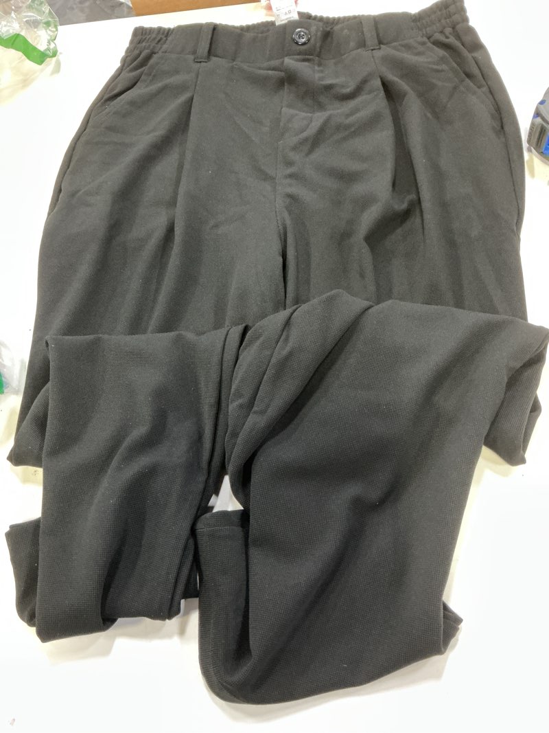 Condition photo showing New/Like New for (Size large)Ewedoos Wide Leg Pants Woman Stretchy Work Dress Pants Women Trendy 2026 Business Casual Outfits Comfort Fit Slacks Trousers 26\" Inseam Large Black