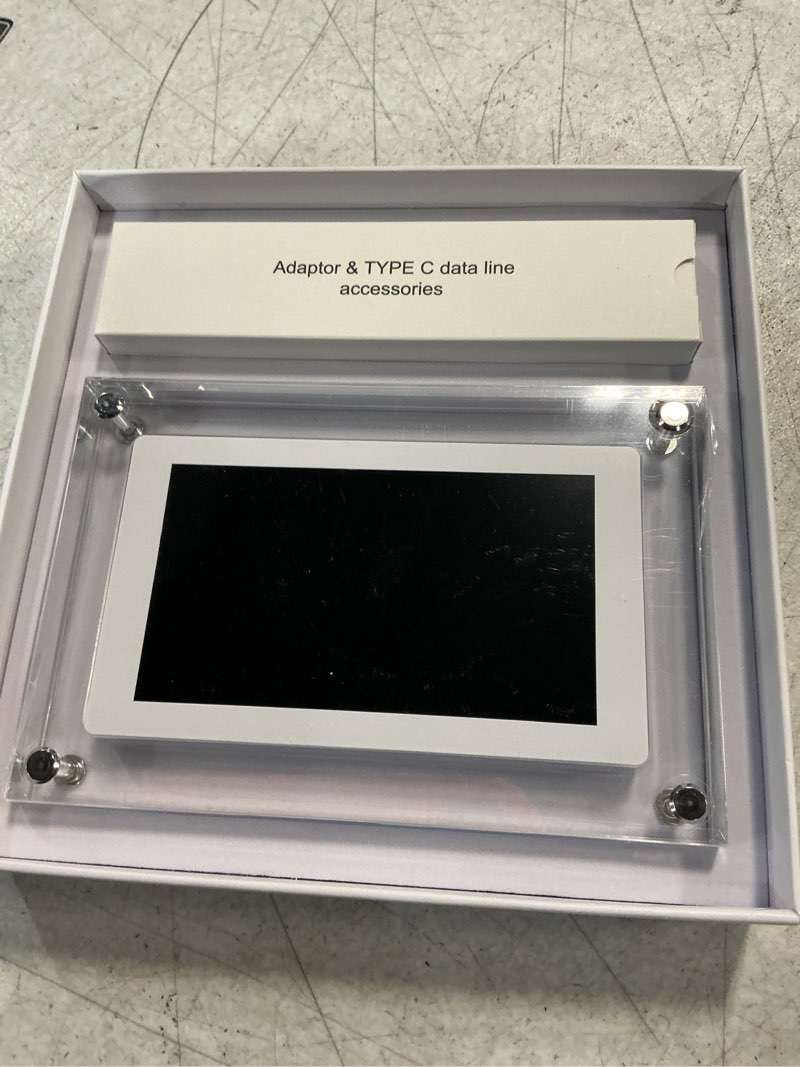 Condition photo showing Good Condition for 5 inch acrylic video picture frame with 4gb memory, digital motion video loop player with sound, rechargeable desktop display for home decor,desk setup,pet memorial, no wifi needed