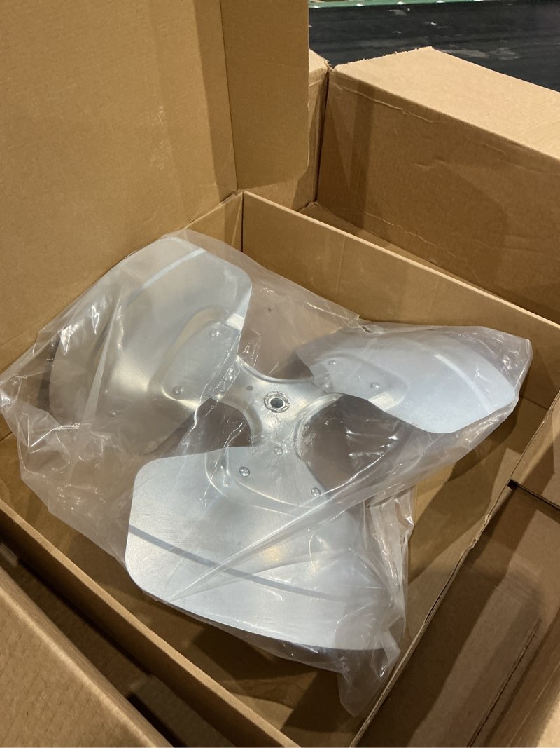 Condition photo showing Good Condition for 98m18 condenser fan blade compatible with lennox condensers, 3 x 18in ccw hvac fan blades, 27 degree, 1/2-inch bore, condenser blade replace 100060-07 98m18 blades hvac electric fan motors part