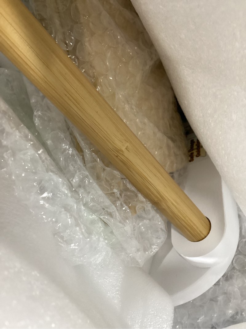 Condition photo showing Good Condition for COSYLAND Foldable Toddler Kitchen Stool Helper - Height Adjustable Standing Tower for Bathroom Sink or Kitchen Counter - Step Stool for Toddlers Ages 18 Months to 6 Years White & Natural