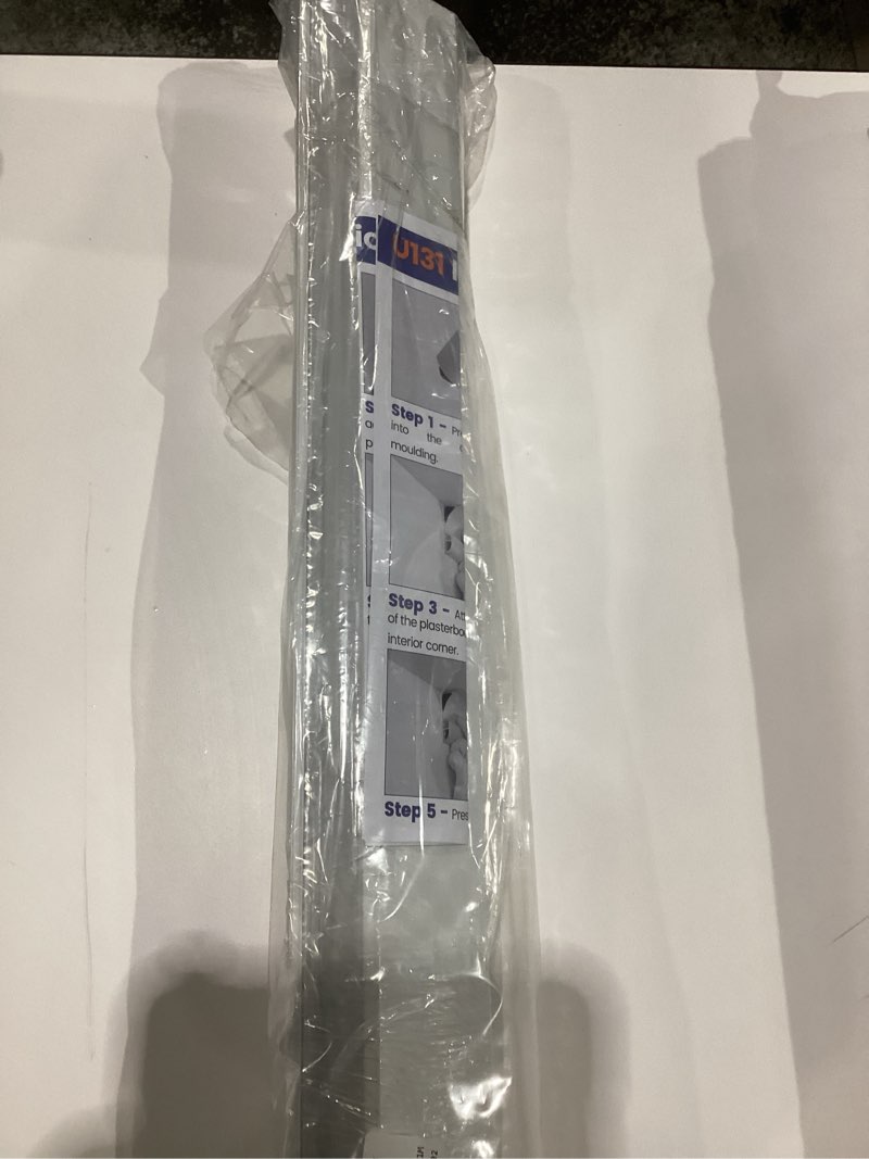 Condition photo showing New/Like New for Muzata 5Pack 3.3FT/1M LED Channel Aluminum Spotless LED Diffuser Channel Crown Moulding Trim with Milky White Cover Drywall Ceiling Lighting U131 WW 1M Ceiling Lighting 3.3FT