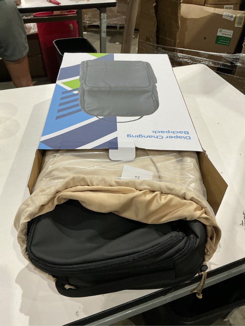 Condition photo showing Good Condition for diaper bag backpack for moms dads – baby bag with usb port, changing pad, laptop pocket – expandable, black