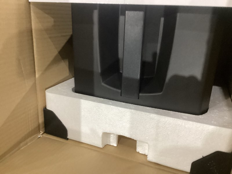 Condition photo showing As Is for Heat Storm Mojave Indoor Ultra Lightweight Portable Infrared Space Heater - 1500 Watts - Built in Thermostat & Overheat Sensor - Remote Control Mojave Mojave Black