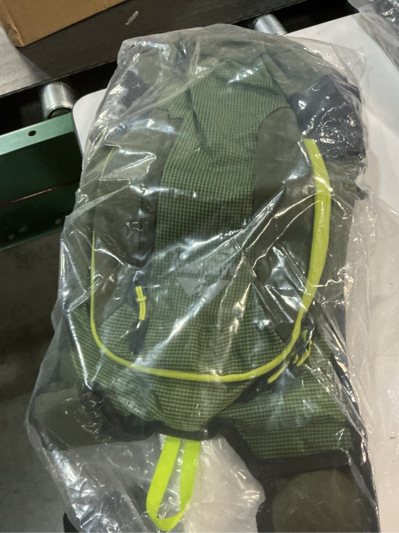 Condition photo showing New/Like New for marchway lightweight hydration backpack with vest style straps & 2.5l tpu water bladder, versatile sleek multi-pocket pack for hiking, cycling, running, backpacking, travel green compact