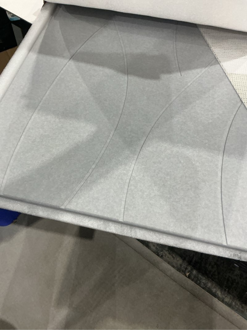Condition photo showing Good Condition for 32"x20" stone bath mat, diatomaceous earth shower mat, non-slip super absorbent quick drying bathroom floor mat, natural, easy to clean (cloudy gray)