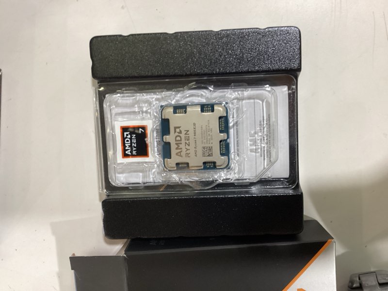 Condition photo showing As Is for amd ryzen 7 9800x3d 8-core, 16-thread desktop processor