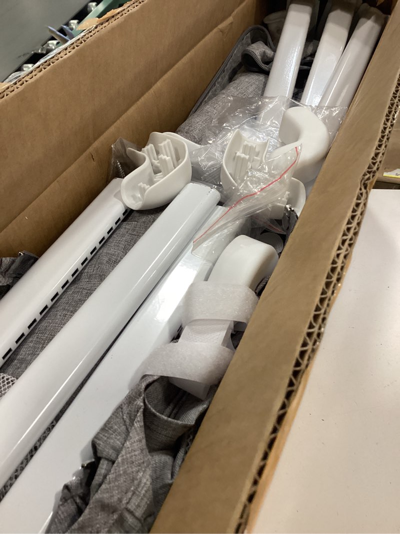 Condition photo showing Good Condition for Updated King Size Bed Rail for Toddlers: 3-Side Protection Bedrail with Headbroad for King Bed - Extral Tall Adjustable Child Safety Side Railing Guards for Infants Kids Child(78.7x78.7X 74.8”) Grey Updated King bed 78.7x78.7x 74.8"