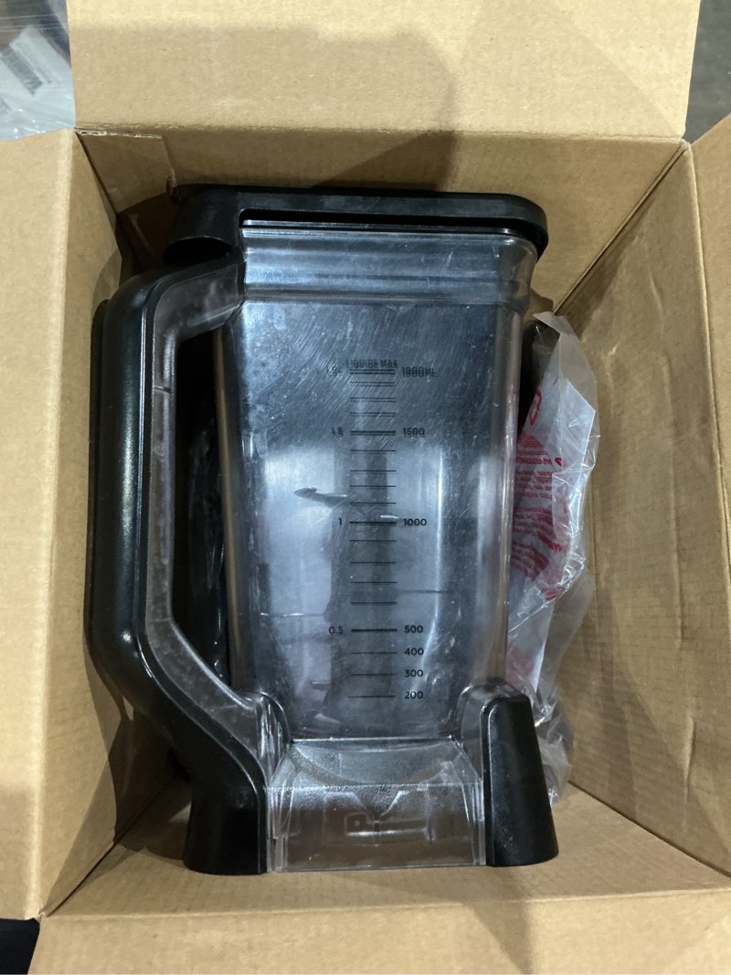 Condition photo showing As Is for ninja bl610 professional 72 oz countertop 1000-watt base and total crushing technology for-smoothies, ice and frozen fruit, black, blender + pitcher