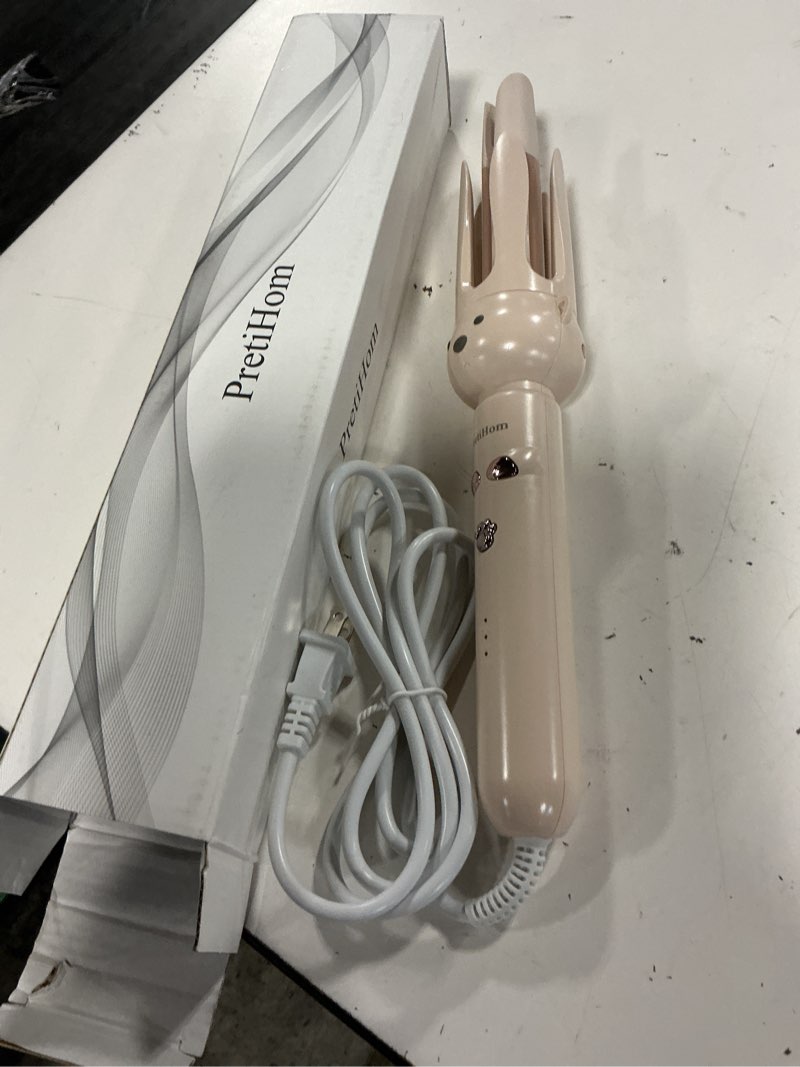 Condition photo showing Good Condition for pretihom automatic rotating curling iron - 1.1 inch (28mm) curling wand for beach waves, anti-scald, anti-tangle, ceramic coating, dual voltage, hair curler for women, all hair types