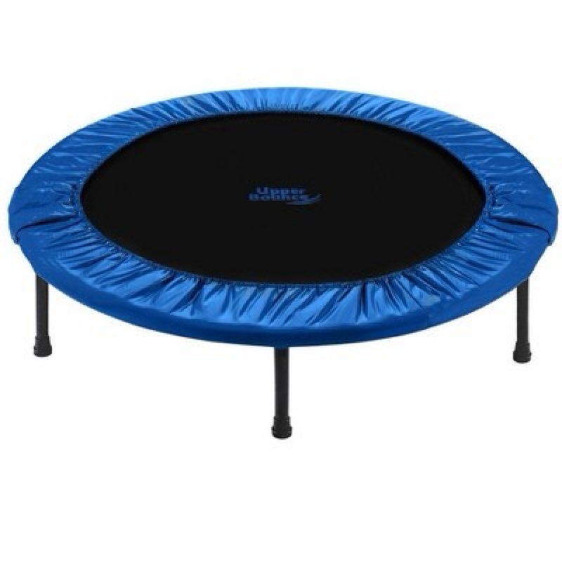 Upper Bounce Mini Trampoline for Adults & Kids - Fitness Rebounder Trampoline with Durable Jumping Mat, Portable & Foldable Workout Trampoline