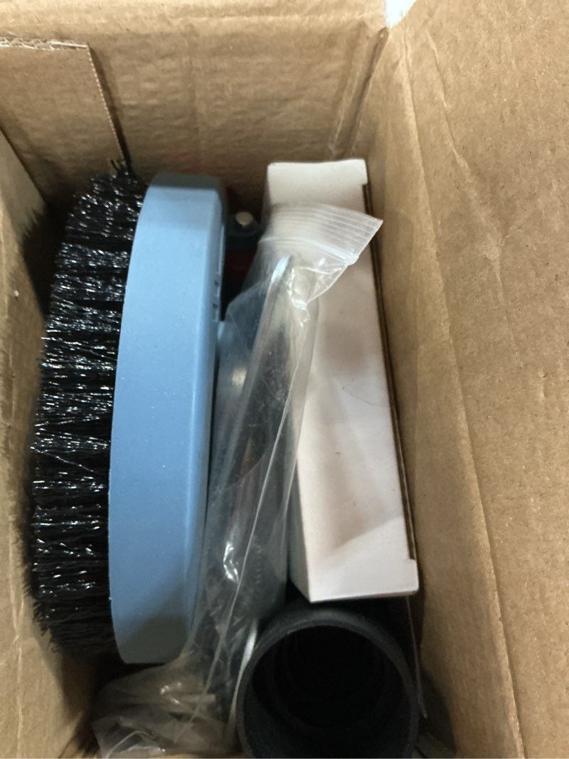 Condition photo showing New/Like New for dust shroud for angle grinder 4.5-5 inch + diamond grinding cup wheel 5 inch, universal surface grinding shroud with grinding wheel for concrete surface, cement, marble, rock, granite dust shroud + diamond grinding cup wheel