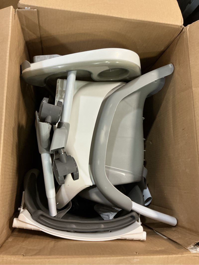Condition photo showing As Is for ingenuity smartclean trio elite 3-in-1 convertible baby high chair, toddler chair, and dining booster seat, for ages 6 months and up, unisex - slate trio elite slate