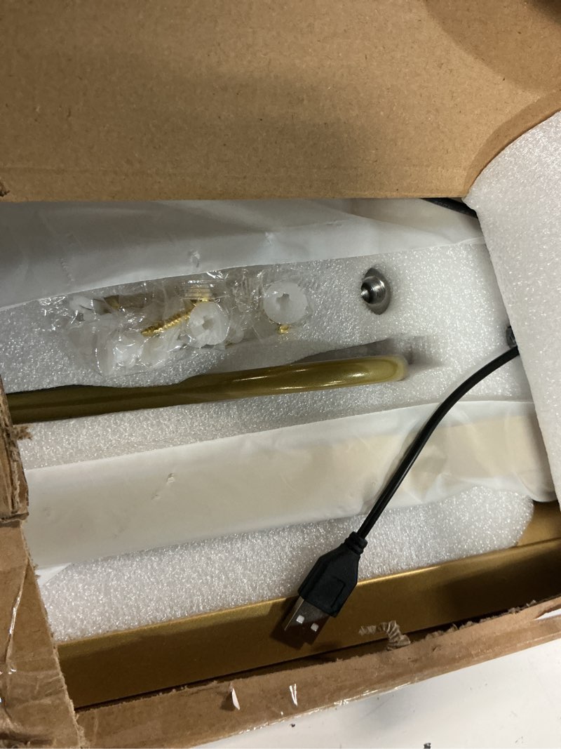 Condition photo showing Good Condition for 3 pack gallery picture frame lights - 24inch gold battery wireless wall mounted lighting for large art, posters, canvas & gallery walls gold 3pack - 24 in