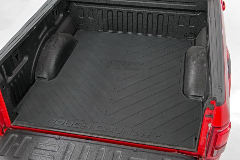 Rough Country Rubber Bed Mat for 2015-2022 Ford F-150 | 5.5 FT Bed - RCM671 , Black