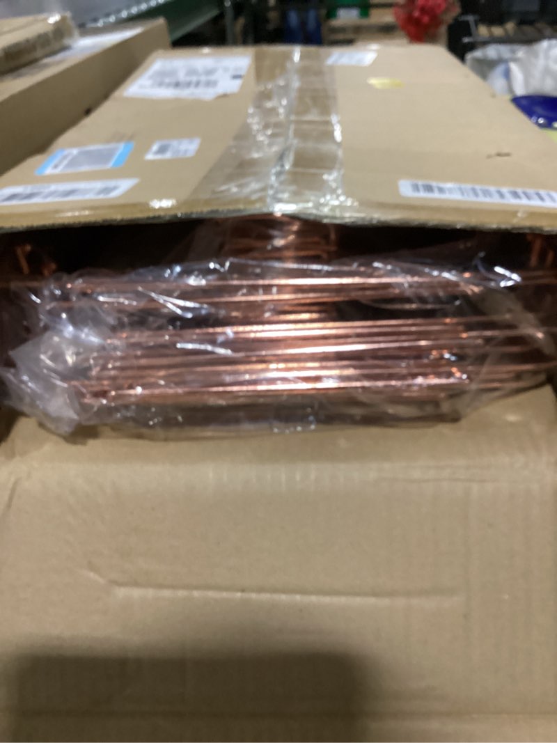 Condition photo showing New/Like New for geosar 32 pack wire buffet rack stand folding chafing stand chrome frame serving trays food warmer with plastic tong fork and spoon for christmas thanksgiving home party catering supplies (rose gold)