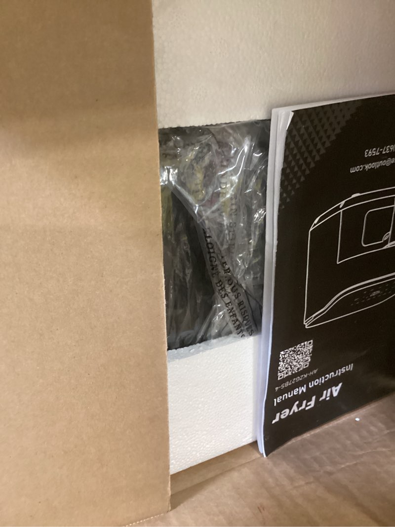 Condition photo showing Good Condition for sweetcrispy air fryer 4 quart with window, 1500w digital airfryer with 8 presets, 60-min timer, max 400°f, auto shut off & nonstick dishwasher safe basket, shake reminder for small kitchen grey 4.23 qt